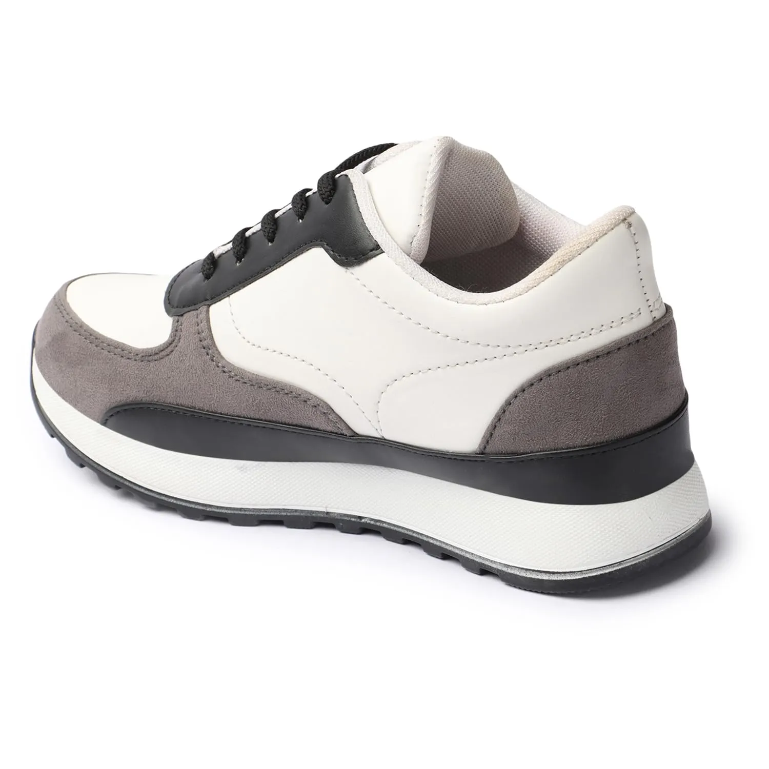 Vendoz Women Casual Shoes White Black Sneakers - 39 EU