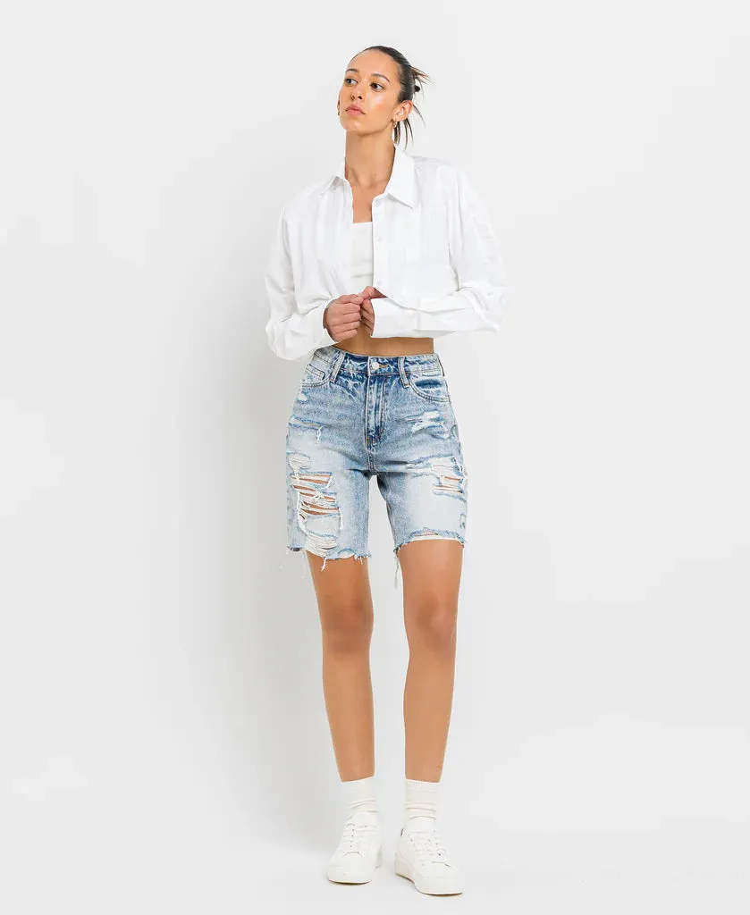 Vervet Amici High Rise Bermuda Shorts