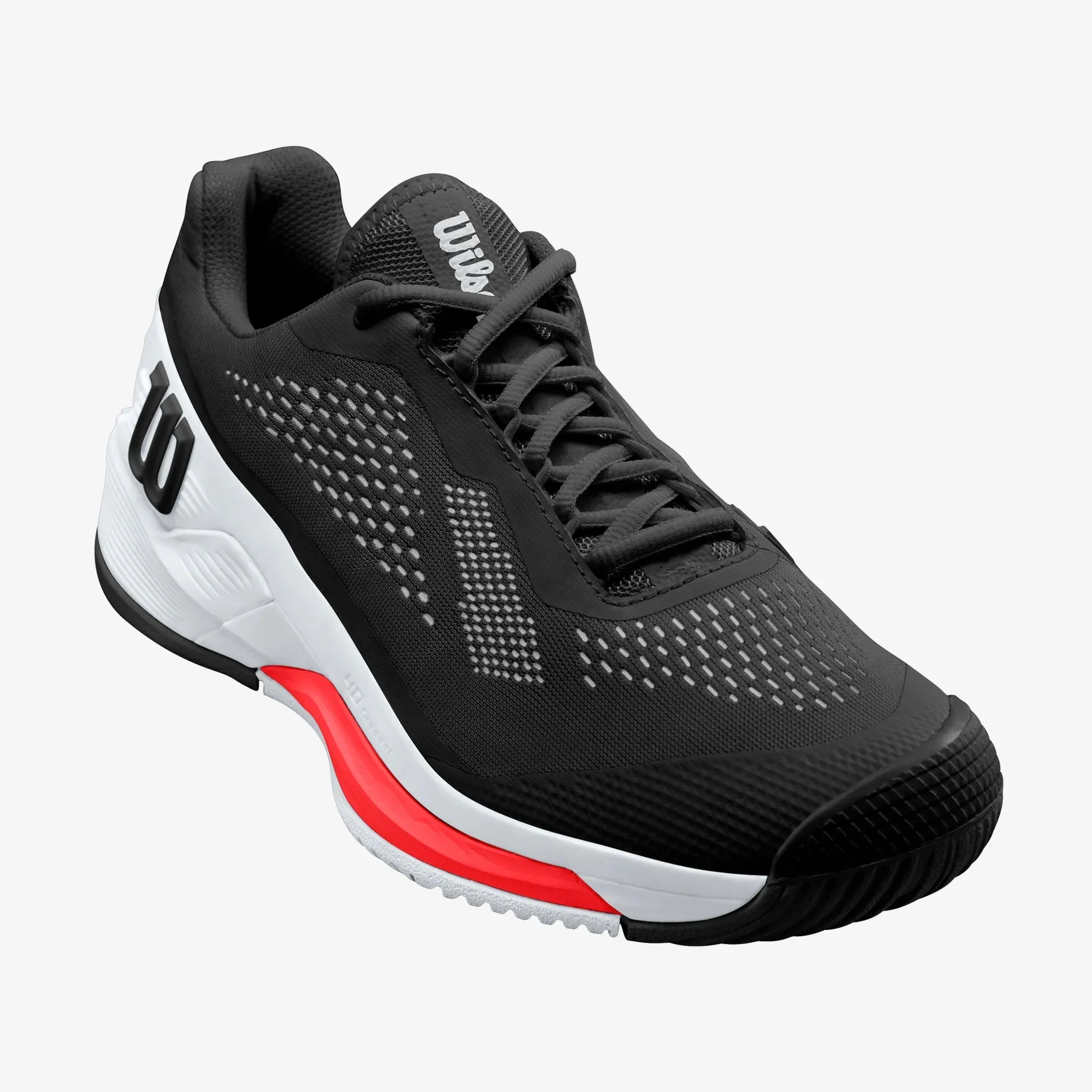 Wilson RUSH PRO 4.0 Black/White/PoppyRed Men's Tennis Shoes