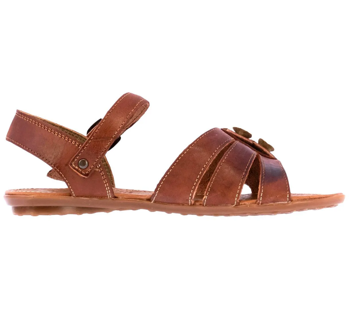 Womens Authentic Huaraches Real Leather Sandals Cognac - #543