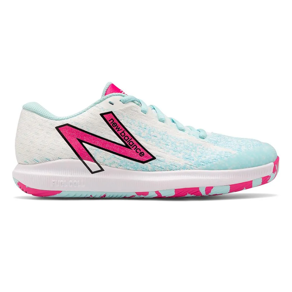 Women's FuelCell 996v4.5 B Width Tennis Shoes White and Pink Glo