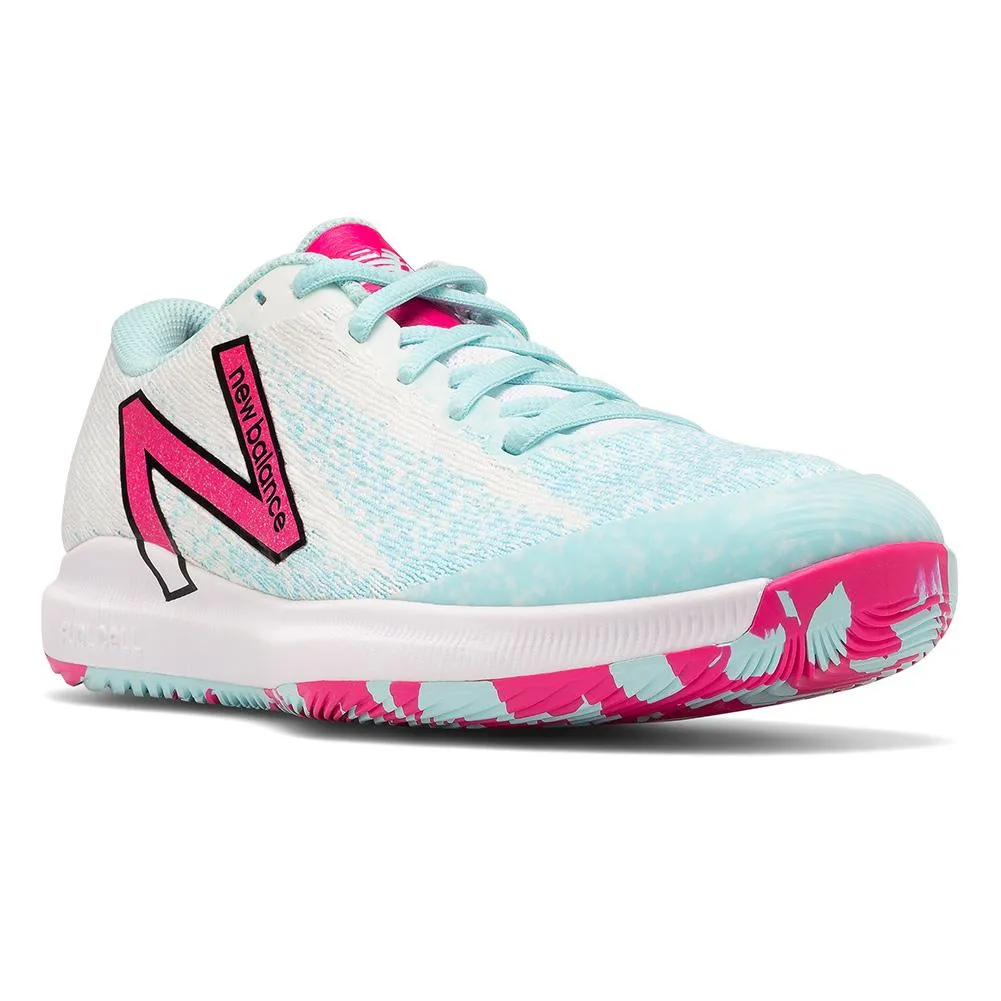 Women's FuelCell 996v4.5 B Width Tennis Shoes White and Pink Glo