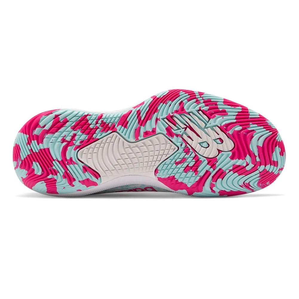 Women's FuelCell 996v4.5 B Width Tennis Shoes White and Pink Glo