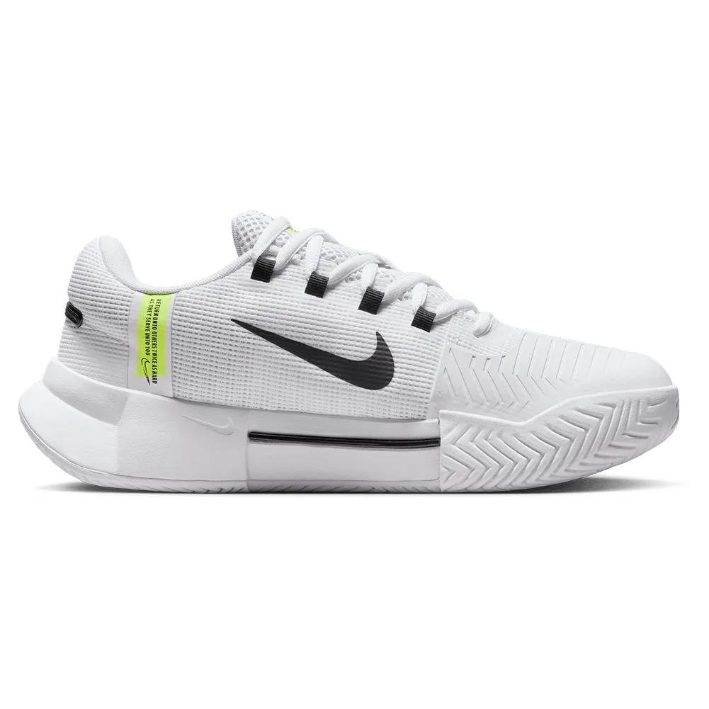 Women's Zoom GP Challenge 1 Tennis Shoes White and Black